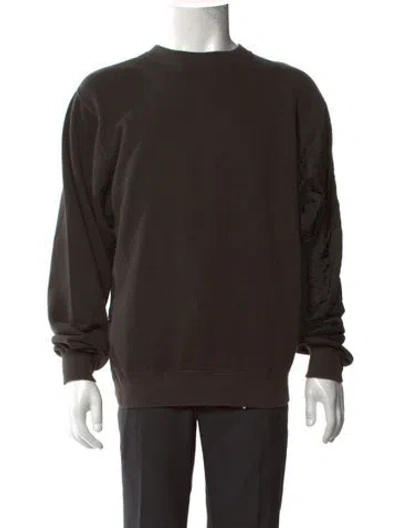 Pre-owned Ambush Crew Neck Long Sleeve Pullover In Brown