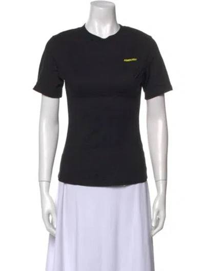 Pre-owned Ambush Crew Neck Short Sleeve T-shirt In Black
