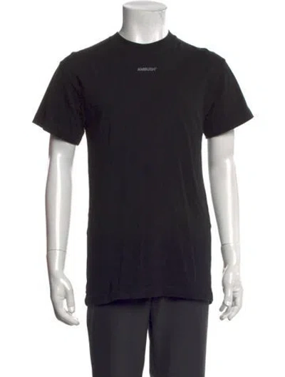 Pre-owned Ambush Crew Neck Short Sleeve T-shirt In Black