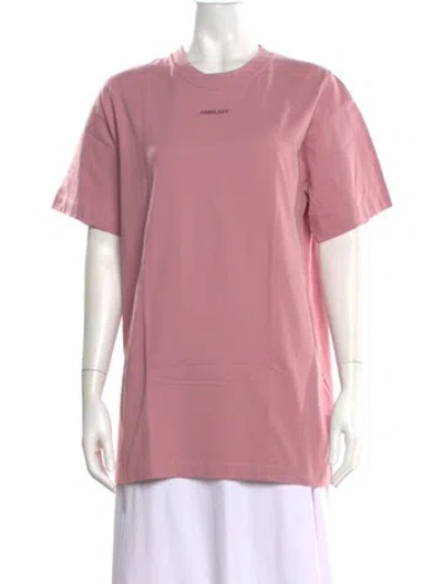 Pre-owned Ambush Crew Neck Short Sleeve T-shirt In Pink