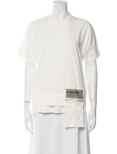Pre-owned Ambush Crew Neck Short Sleeve T-shirt W/ Tags In Neutrals