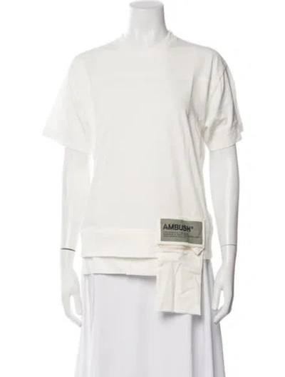 Pre-owned Ambush Crew Neck Short Sleeve T-shirt W/ Tags In Neutrals