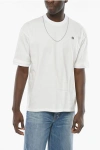 Ambush Crew-neck T-shirt With Removable Chain And Logoed Embroidery