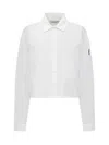 Ambush White Cropped Over Shirt In White