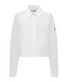 Ambush White Cropped Over Shirt In White