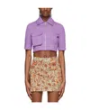 Ambush Purple Nylon Shirt In Purple