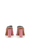 Ambush Cushioned Leather Mule In Pink
