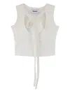 Ambush White Ribbon Tank Top In ホワイト