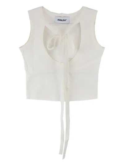 Ambush Cut-out Detail Top In White
