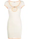 Ambush Heart-shaped Cutout Mini Dress