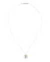 Ambush Dainty Silver-tone Daisy Charm Necklace With Adjustable Length
