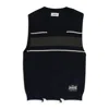 Ambush Dangled Rib Knit Sweater Vest In Blue