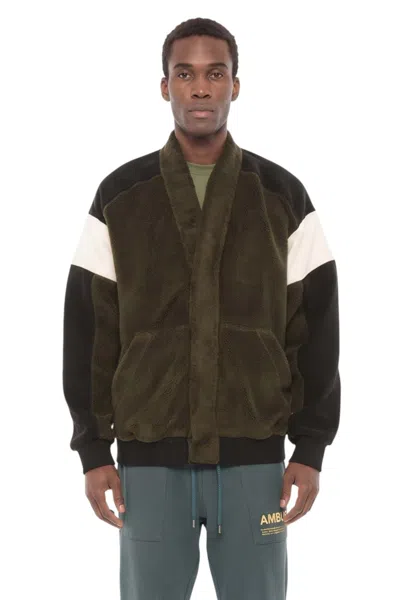 Ambush Dark Green Shawl Neck Sweater