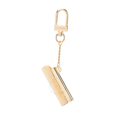 Ambush Debossed-logo Lighter Case Key Chain In Gold