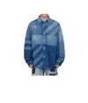 Ambush Indigo Patchwork Denim Jacket In Blue