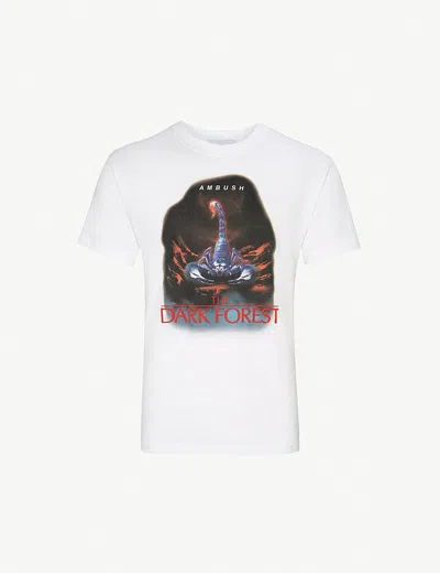 Pre-owned Ambush Design ???????????????????? ???????????????? Ambush The Dark Forest Scorpion Tee In White