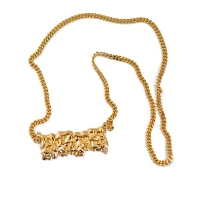 Pre-owned Bape S/s 2010 Ambush X  Chain Necklace In Gold