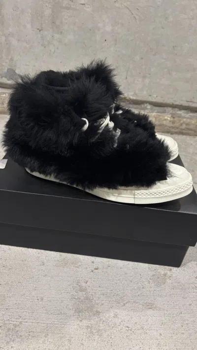 Pre-owned Ambush Design X Converse Ambush Design Converse Furry Sneaker In Black