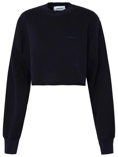 AMBUSH DESTROYED COTTON SWEATSHIRT