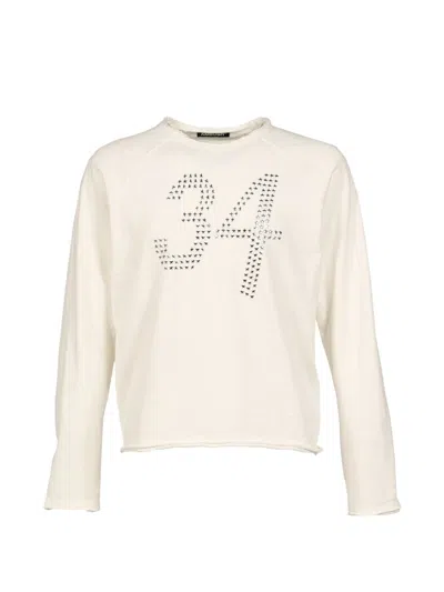 Ambush Distressed Star-motif T-shirt In Neutral