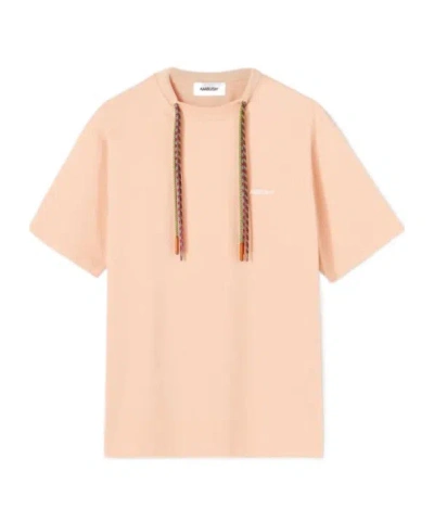 Ambush Drawstring Crewneck T-shirt In Pink