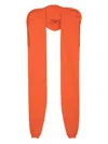 Ambush Drawstring-hood Scarf In Orange