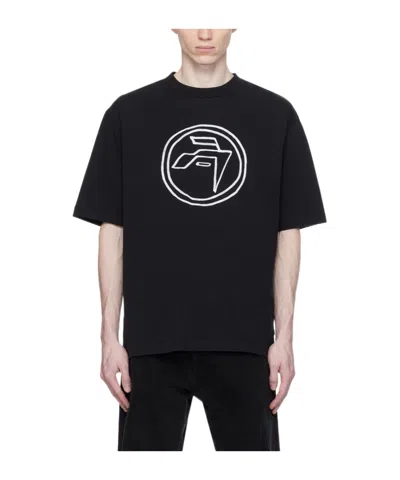 Ambush Emblem-print Organic-cotton T-shirt In Black