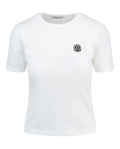 Ambush Emblem Slim Fit T-shirt In White