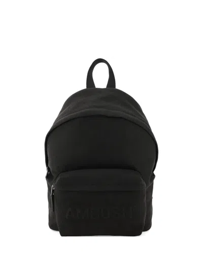 Ambush Embossed-logo Backpack In Black