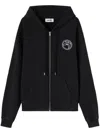Ambush Drawstring Hood Cotton Sweatshirt In Black