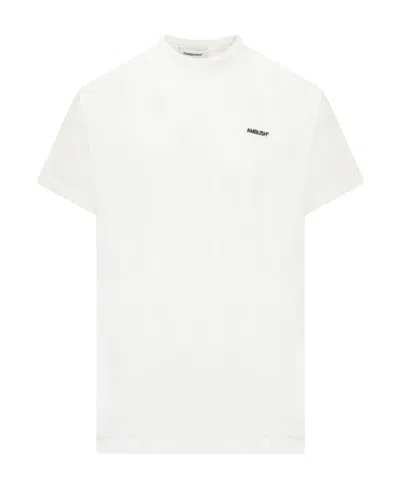 AMBUSH AMBUSH LOGO EMBROIDERED CREWNECK T-SHIRT
