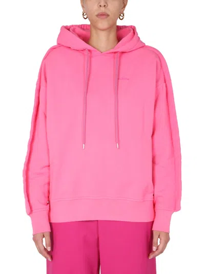 Ambush Embroidered Logo Sweatshirt In Pink