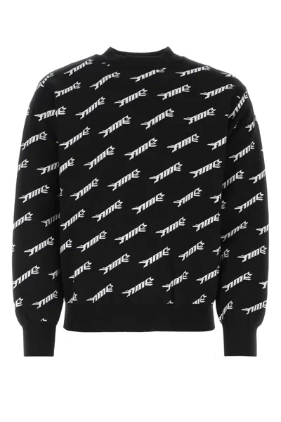 AMBUSH AMBUSH EMBROIDERED STRETCH WOOL BLEND SWEATER