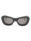 Ambush Felis Sunglasses In Black Dark Grey