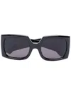 Ambush Fhonix Rectangle-frame Sunglasses In Black