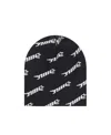Ambush Fine Ribbed Logo-print Beanie Hat In Black