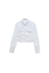 Ambush Fitted Pearl Button Shirt White