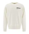 Ambush Fleeced Cotton Workshop Crew-neck Sweatshirt In White