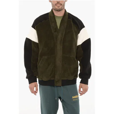 AMBUSH FLEECED COLOR BLOCK KIMONO SWEATSHIRT