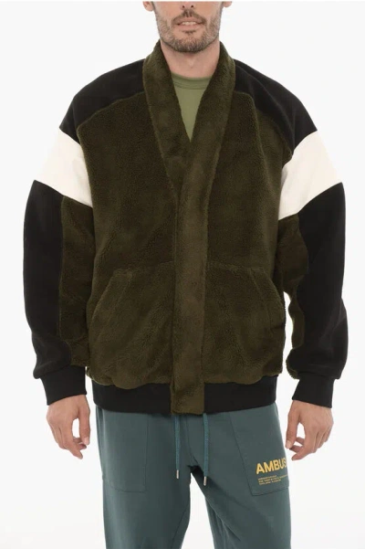 AMBUSH FLEECED COLOR BLOCK KIMONO SWEATSHIRT