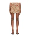 Ambush Abstract Jacquard Mini-skirt In Brown