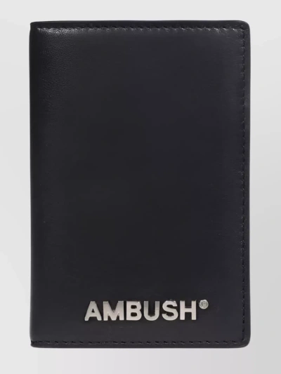 Ambush Logo-plaque Leather Wallet In Black