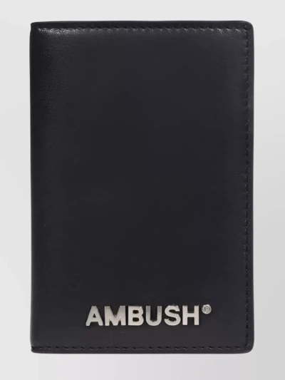 AMBUSH FOLDED LEATHER WALLET WITH BIFOLD DESIGN