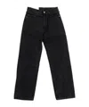 Ambush Frayed-trim Loose Jeans In Black