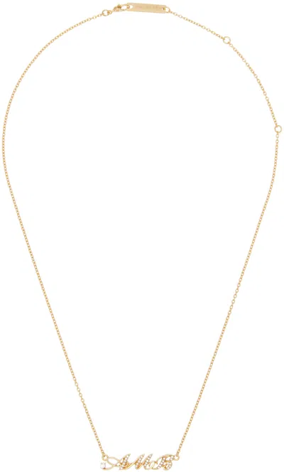Ambush Gold Amb' Initial Necklace