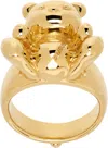 Ambush Gold Inflated Teddy Bear Ring In Gold