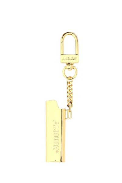 Ambush Gold Metal Lighter Holder In Brown