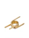 Ambush Gold-plated Wrap-around Ring In Gold
