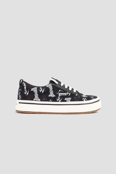 Ambush Graphic Canvas Sneaker In Black
