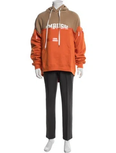Pre-owned Ambush Graphic Print Crew Neck Hoodie In Multi